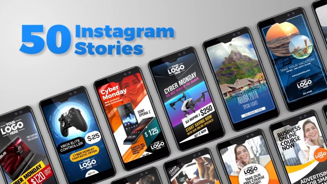50 Instagram Stories Template